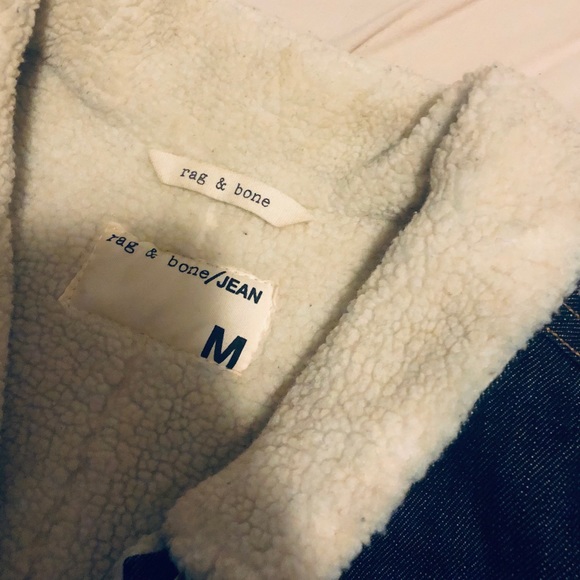 Rag & Bone Sherpa Lined Denim Jacket - Picture 4 of 4